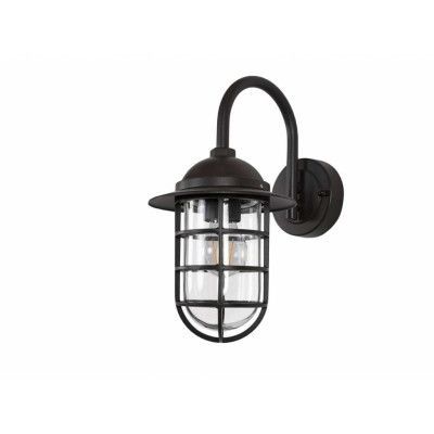 Lindby - Naila Utomhus Vägglampa Clear/Dark Grey