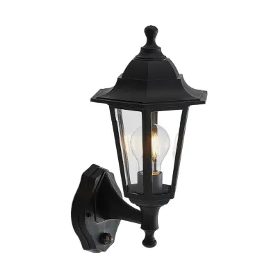 Lindby - Nane Utomhus Vägglampa w/Sensor Black