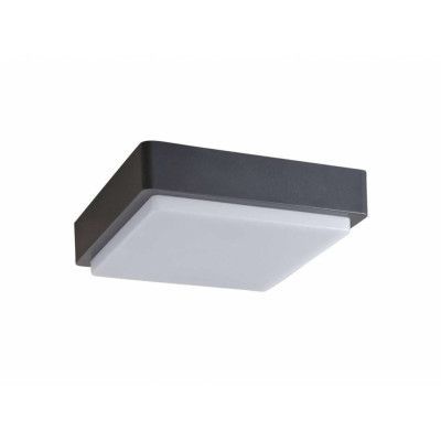 Lindby - Nermin Square LED Utomhus Vägglampa IP65 Dark Grey/White