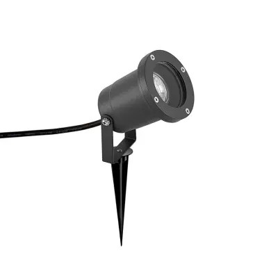 Lindby - Nielas Utomhus Spot w/Spike Black