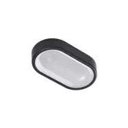 Lindby - Niniel Oval LED Utomhus Plafond Black/White