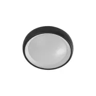 Lindby - Niniel Round LED Utomhus Plafond Black/White