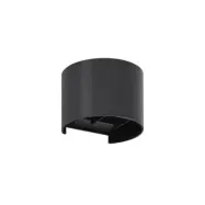 Lindby - Nivar Round LED Utomhus Vägglampa Black