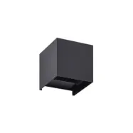 Lindby - Nivar Square LED Utomhus Vägglampa Black
