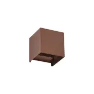 Lindby - Nivar Square LED Utomhus Vägglampa Rust Brown