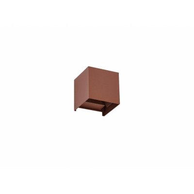 Lindby - Nivar Square LED Utomhus Vägglampa Rust Brown
