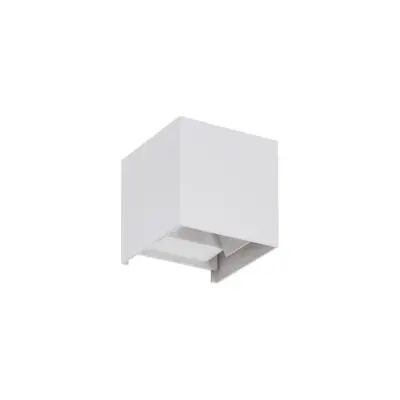 Lindby - Nivar Square LED Utomhus Vägglampa White