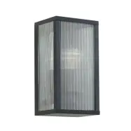Lindby - Peldar Fluted Utomhus Vägglampa Svart