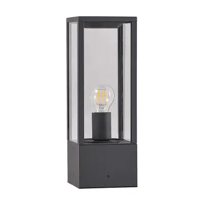 Lindby - Peldar Trädgårdslampa H40 Dark Grey/Clear