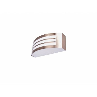 Lindby - Raja Striped Utomhus Vägglampa Stainless Steel