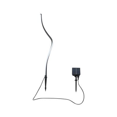 Lindby - Sabriel Curved Solcellslampa Svart