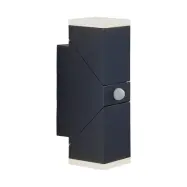 Lindby - Sally Utomhus Vägglampa w/Sensor Dark Grey/White