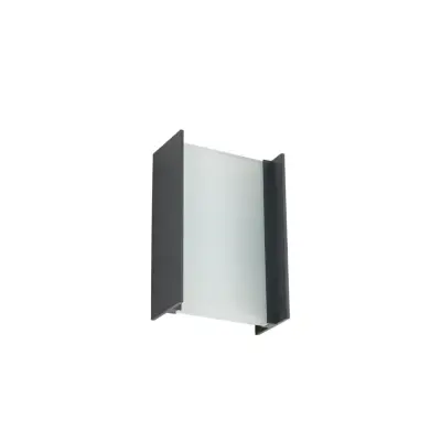 Lindby - Selqa LED-utomhusvägglampa, antracit, IP65, husnummer