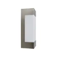 Severina LED-utomhusvägglampa, stål, IP44 Lindby - Modern - Metall - Vinklad