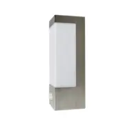 Severina LED-utomhusvägglampa, 25 cm, sensor, stål Lindby - Terrass - Modern - Metall - Vinklad