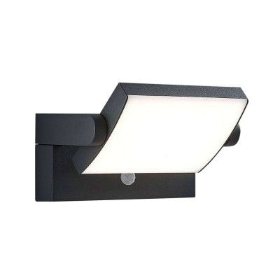 Lindby - Sherin Utomhus Vägglampa w/Sensor Dark Grey
