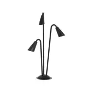 Lindby - Sorvete väglampa, 3 lampor, höjd 83 cm, svart