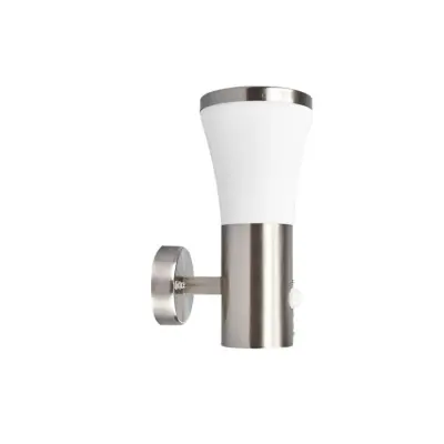 Lindby - Sumea LED Utomhus Vägglampa w/Sensor Stainless Steel/White