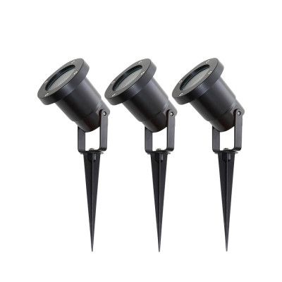 Lindby - Thorgal Lámpara  Exterior/Jardín w/Spjut Ø9,8 3pcs Svart