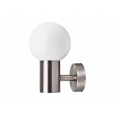 Lindby - Tomma Utomhus Vägglampa Stainless Steel/Opal White