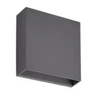 Ugar LED Utomhus Vägglampa H14 Dark Grey Lindby - Balkong - Modern - Plast - Vinklad