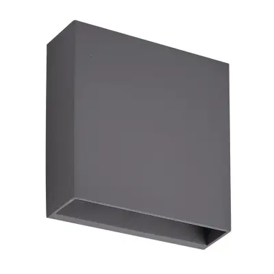 Lindby - Ugar LED Utomhus Vägglampa H14 Dark Grey