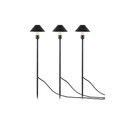 Lindby - Velenora LED Lámpara  Exterior/Jardín Black