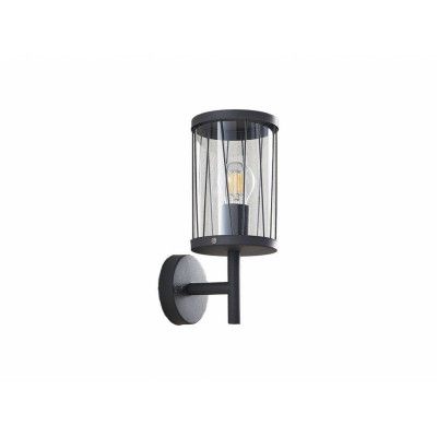 Lindby - Yonan Utomhus Vägglampa Dark Grey/Clear