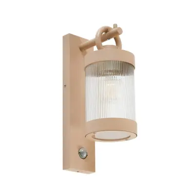 Lindby - Yrene Fluted Utomhus Vägglampa w/Sensor Beige