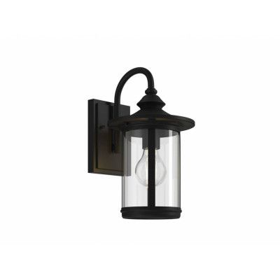 Lindby - Zayn Utomhus Vägglampa Black/Clear