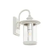 Lindby - Zayn utomhusvägglampa, höjd 33 cm, glas, vit, IP23