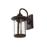 Lindby - Zayn utomhusvägglampa, rostfärgad, glas, IP23