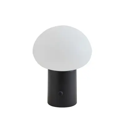 Lindby - Zelie Portable Bordslampa IP44 Svart/Vit