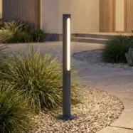 Liravel LED-väglampa, antracit, höjd 60 cm, IP65 - Lindby - Terrass - Modern - Aluminium - Med en ljuskälla