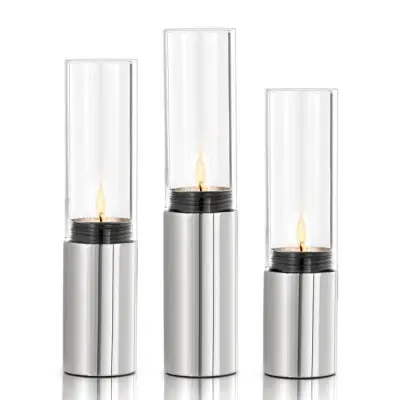 Ljuslykta Faro Blomus 3-pack, Stål
