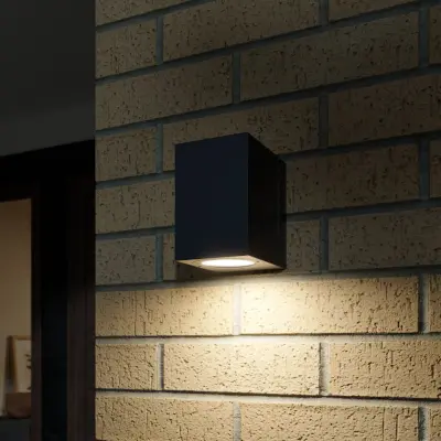 Lorik Utomhus Vägglampa Graphite - Lucande - Modern - Metall - Vinklad