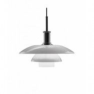 Louis Poulsen - PH 4½-4 Glas Pendellampa High Lustre Chrome Plated