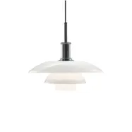Louis Poulsen - PH 4 1/2-4 hänglampa, Ø 45 cm, krom/vit