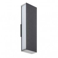 Lucande - Aegisa LED Utomhus Vägglampa Dark Grey