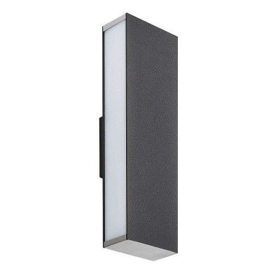 Lucande - Aegisa LED Utomhus Vägglampa Dark Grey