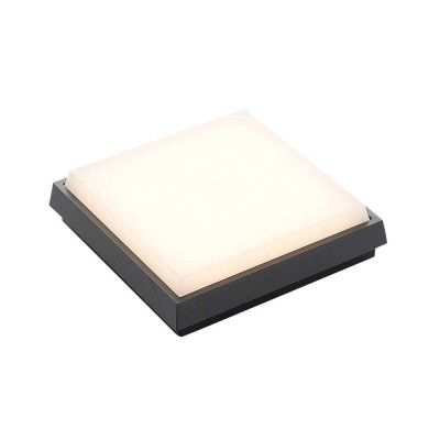 Lucande - Amra LED Square Utomhus Plafond 17,5 Dark Grey