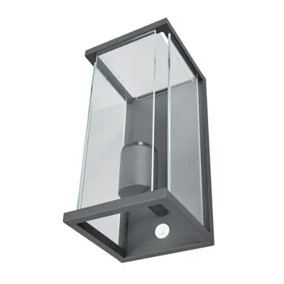 Lucande - Annalea Utomhus Vägglampa IP54 w/Sensor Dark Grey