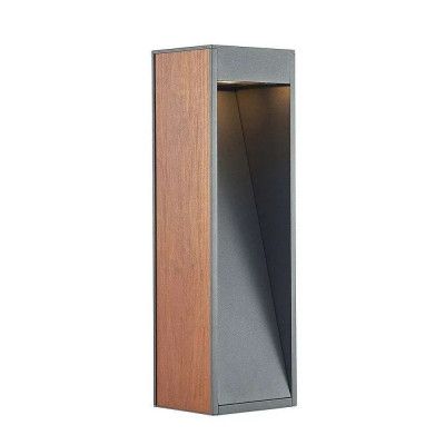 Lucande - Ansala Utomhus Vägglampa H60 Wood