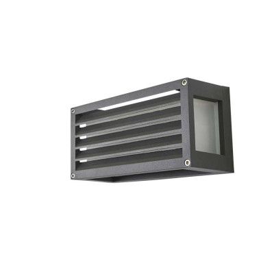 Lucande - Aurelien utomhusvägglampa, metall, 12,5 cm, list