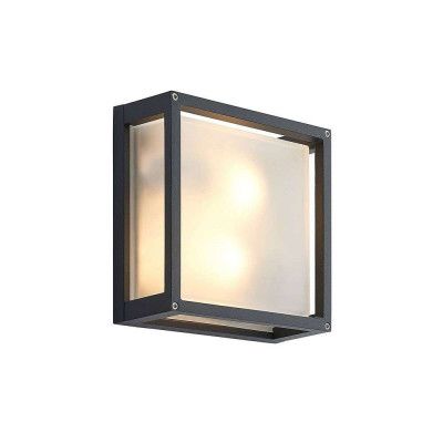 Lucande - Aurelien Square Utomhus Vägglampa IP54 Dark Grey