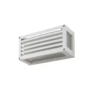 Lucande - Aurelien utomhusvägglampa, vit, 12 cm, listig