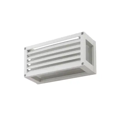 Lucande - Aurelien utomhusvägglampa, vit, 12 cm, IP54