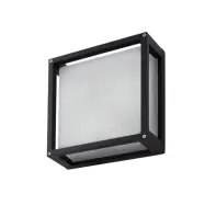 Lucande - Aurelien utomhusvägglampa, antracit, sensor, 25 cm