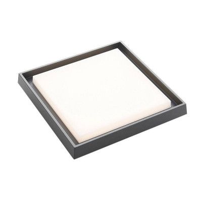 Lucande - Birta LED Square Utomhus Plafond 34x34 Dark Grey