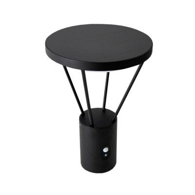 Lucande - Elario Solcell Lampa W/Sensor H44,5 Svart